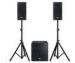 Powerful Professional Audio Speakers With 2 Satellite Speakers