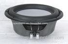 Non - Pressed Paper Cone Car Slim Subwoofer With Silver Santin Metal Frame