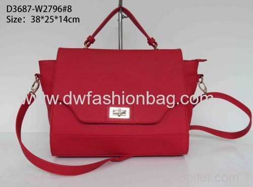 PU fabric handbag /Ladies lock bag