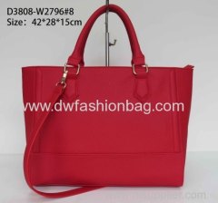 Ladies red PU handbag