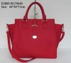 PU fabric red handbag/Fashion ladies bag