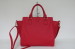 PU fabric red handbag/Fashion ladies bag