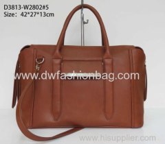 Brown PU handbag/Fashion lady hand bag