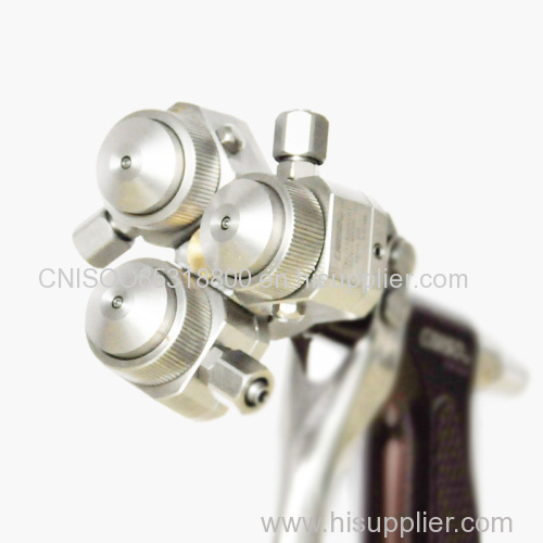 CNISOO Manual Three Head Spray Gun for Chrome Painting/Silvering mirror/Nano plating