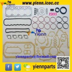 Nissan ED33 Full Gasket Set 10101-T9025 With Head Gasket 11044-T9000 For Nissan UD Truck ED33 Diesel engine repair parts