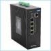 384KB Buffer Memory Industrial POE Switch 802.3 4 Megabit TX POE with 2 Gigabit SFP FX