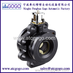 2 way Flange electric operating ball valve for water regulatory control of heating apparatus