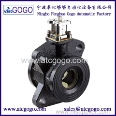 2 way Flange electric operating ball valve for water regulatory control of heating apparatus