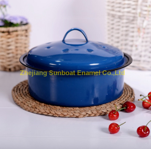 3QT Enamel Stock Pot