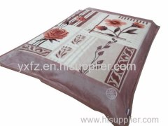 simple design weft knitting blankets
