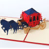 carthorse 3d pop up card