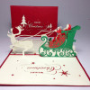 Santa clause xmas pop up card