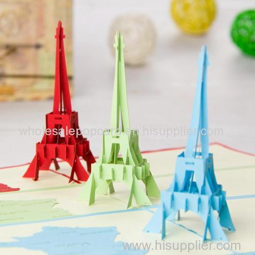 Eiffel tower pop up 3d card