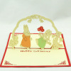 3d love card birthday pop up postcard