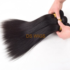 6A Grade Peruvian Human Hair Weaving Natural Color Stock Straight Hair