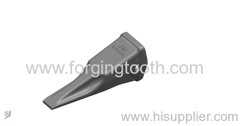 Grader ripper tooth with forging style