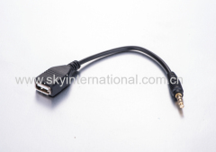 USB Female to 3.5mm Male 20cm long