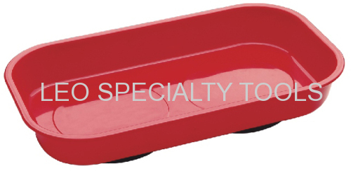 Red Rectangular Magnetic Parts Tray