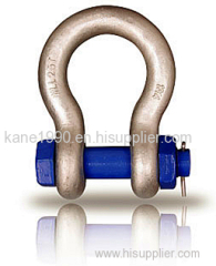 Color painted screw pin chain shackle with high quality