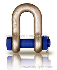 Galvanized bolt type chain shackle with high quality