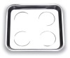 Widen Square Magnetic Stainless Steel Parts Tray with 4 Magnet