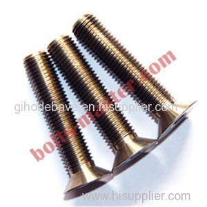 Titanium Slotted Flat Countersunk Head Bolts