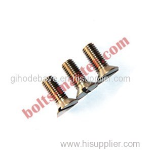 Titanium Cuntersunk Slotted Screw