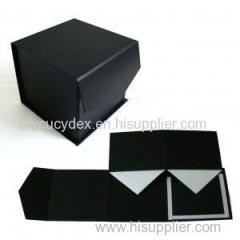 High Quality Custom Black Paper Printed Clamshell Gift Box For Watch