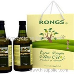 Factory Price Paper Printed Wine Bottle Gift Box With Rope For Handle