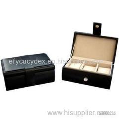 One Two Three Four Leather Grid Watch Box