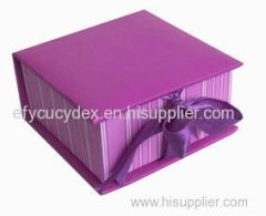 Best Selling Cardboard Clamshell Gift Box With Ribbon