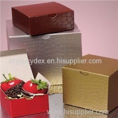 Color Alligator Embossing Tuck Top Box