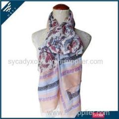 Traditional Wonderful Flower Print Scarf