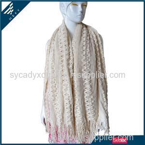 White Woven Scarf Product Product Product