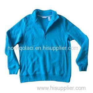 CVC70/30 Woman Half Zipper Sweatshirt