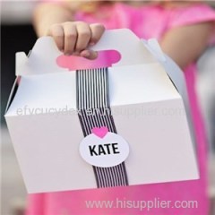 Newest Design Various Style Embossed Mini Tote Paper Gable Boxes