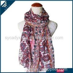 China Colorful Paisley Scarf