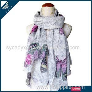 China Beautiful Butterfly Print Scarf