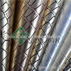 Emboss PU Flock Synthetic Leather