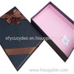 Custom High Quality Printed Paper Rectangle Gift Box Scarf Package Box