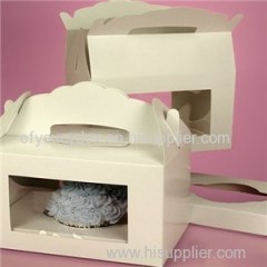 Window Gable Cupcake Boxes With Insert