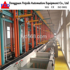 Feiyide Automatic Rack Galvanizing Plating Production Line for Zipper / Zipper Head