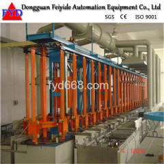 Feiyide Automatic Vertical Lift Galvanizing Rack Plating Production Line for Zipper / Zipper Head