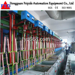 Feiyide Automatic Vertical Lift Galvanizing Rack Plating Production Line for Zipper / Zipper Head