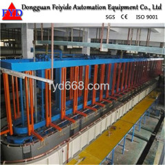 Feiyide Automatic Vertical Lift Galvanizing Rack Plating Production Line for Zipper / Zipper Head