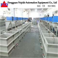 Feiyide Manual Rack Copper Electroplating / Plating Production Line for Metal Craft
