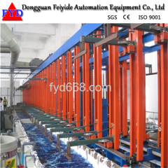 Feiyide Automatic Vertical Lift Copper Electroplating / Plating Production Line for Hinges