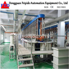 Feiyide Automatic Vertical Lift Rack Chrome Electroplating / Plating Equipment for Water Faucet