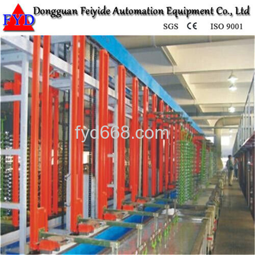 Automatic Rack Galvanizing Plating Production Line with Plating Bath for Zipper / Zipper Head