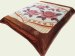 light camel color raschecl blankets with cotton 2sides